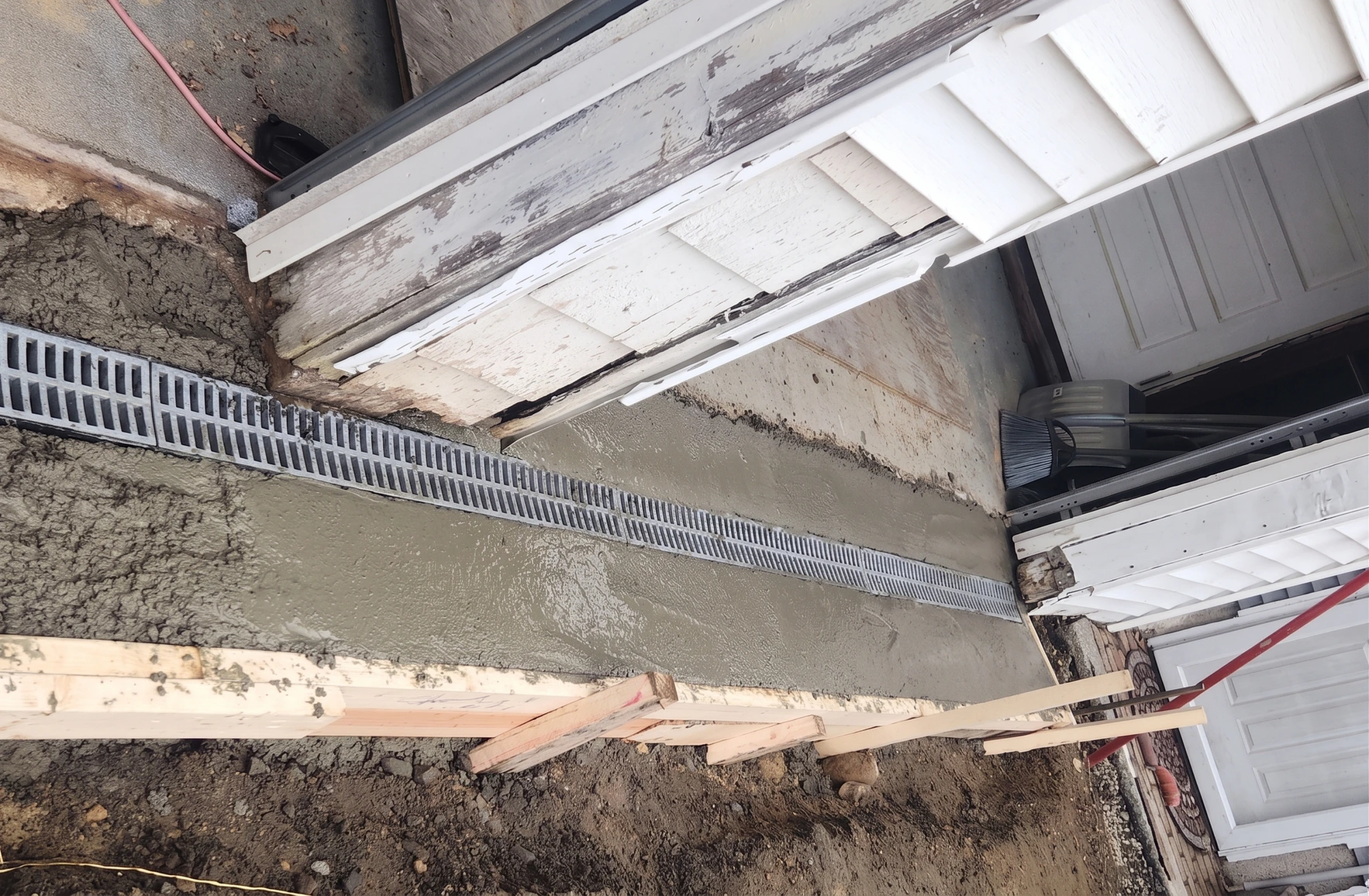 Concrete installation