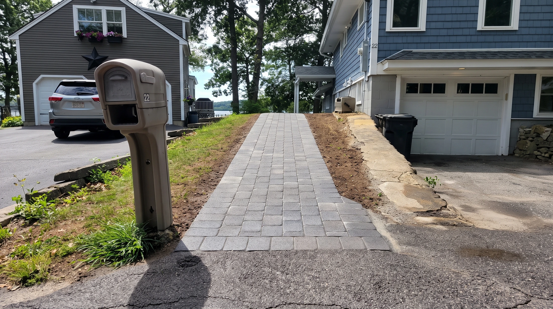 Driveway masonry work