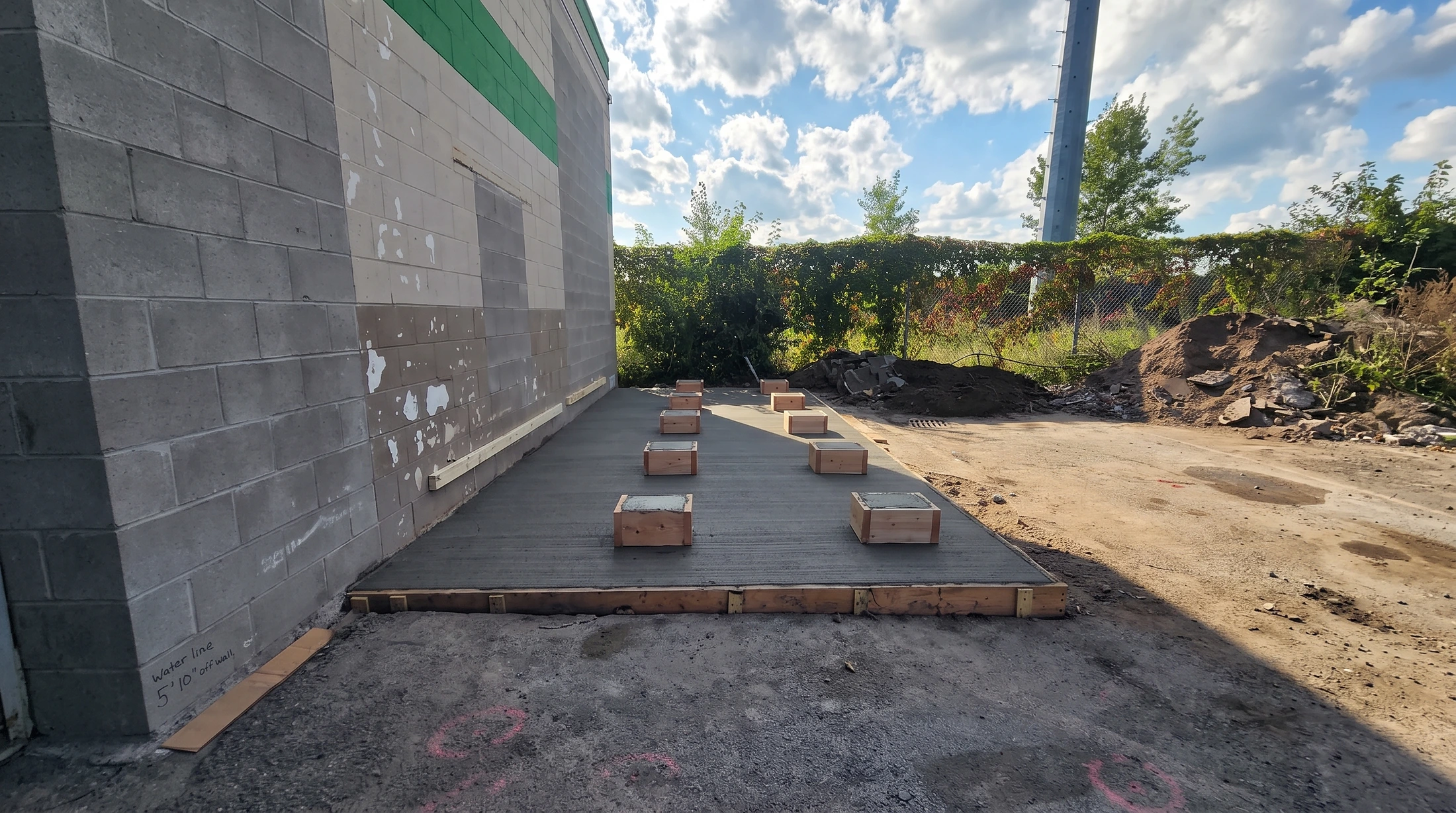 Driveway masonry work