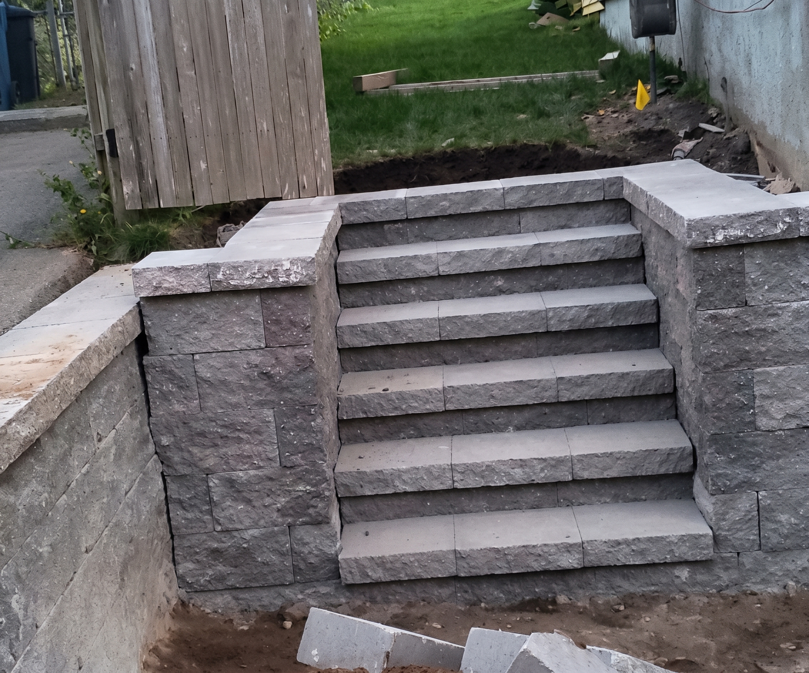 Masonry foundation work