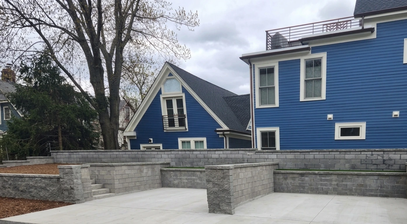 Masonry foundation work