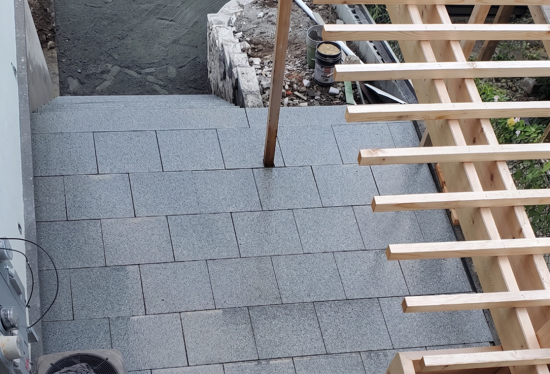 Masonry foundation work