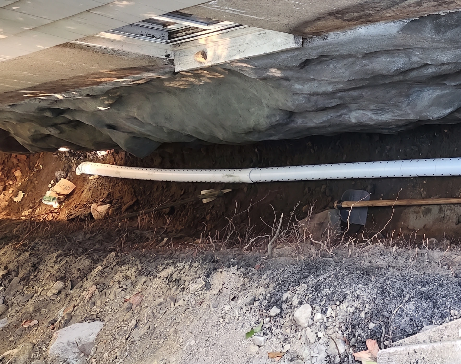 Masonry foundation work