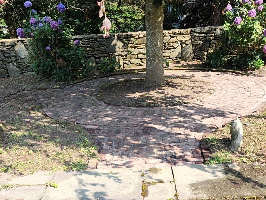 Completed paver patio