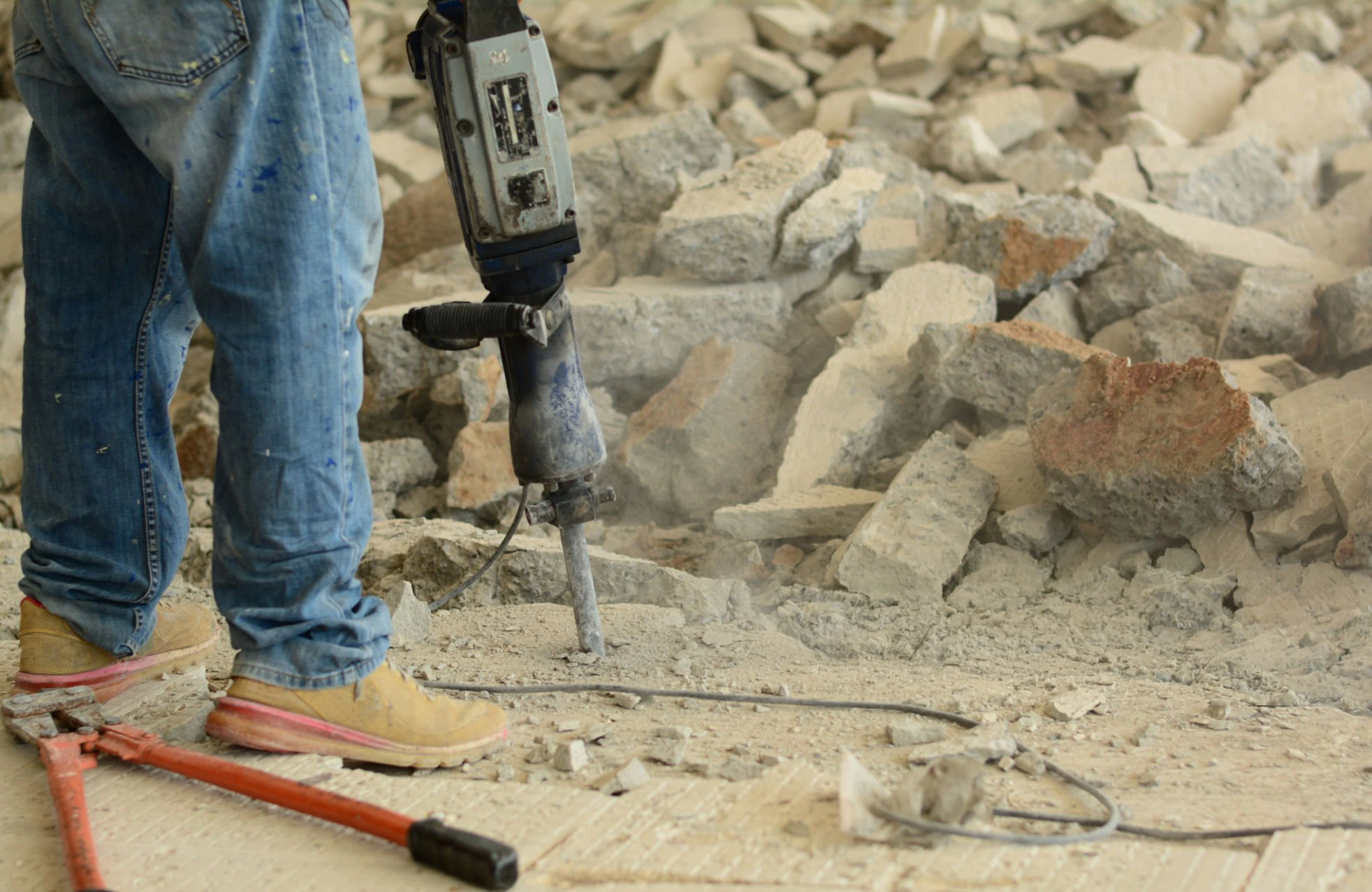 Masonry removal work example