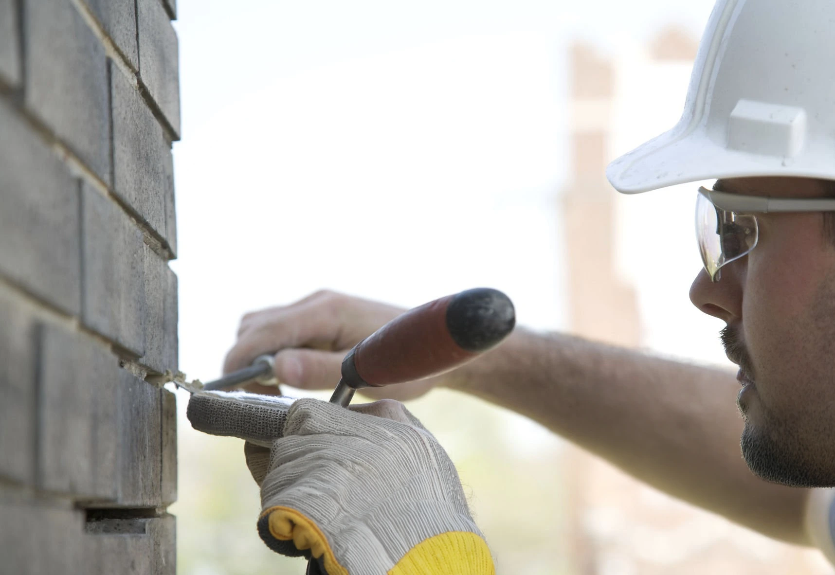 Mortar repair and masonry restoration detail