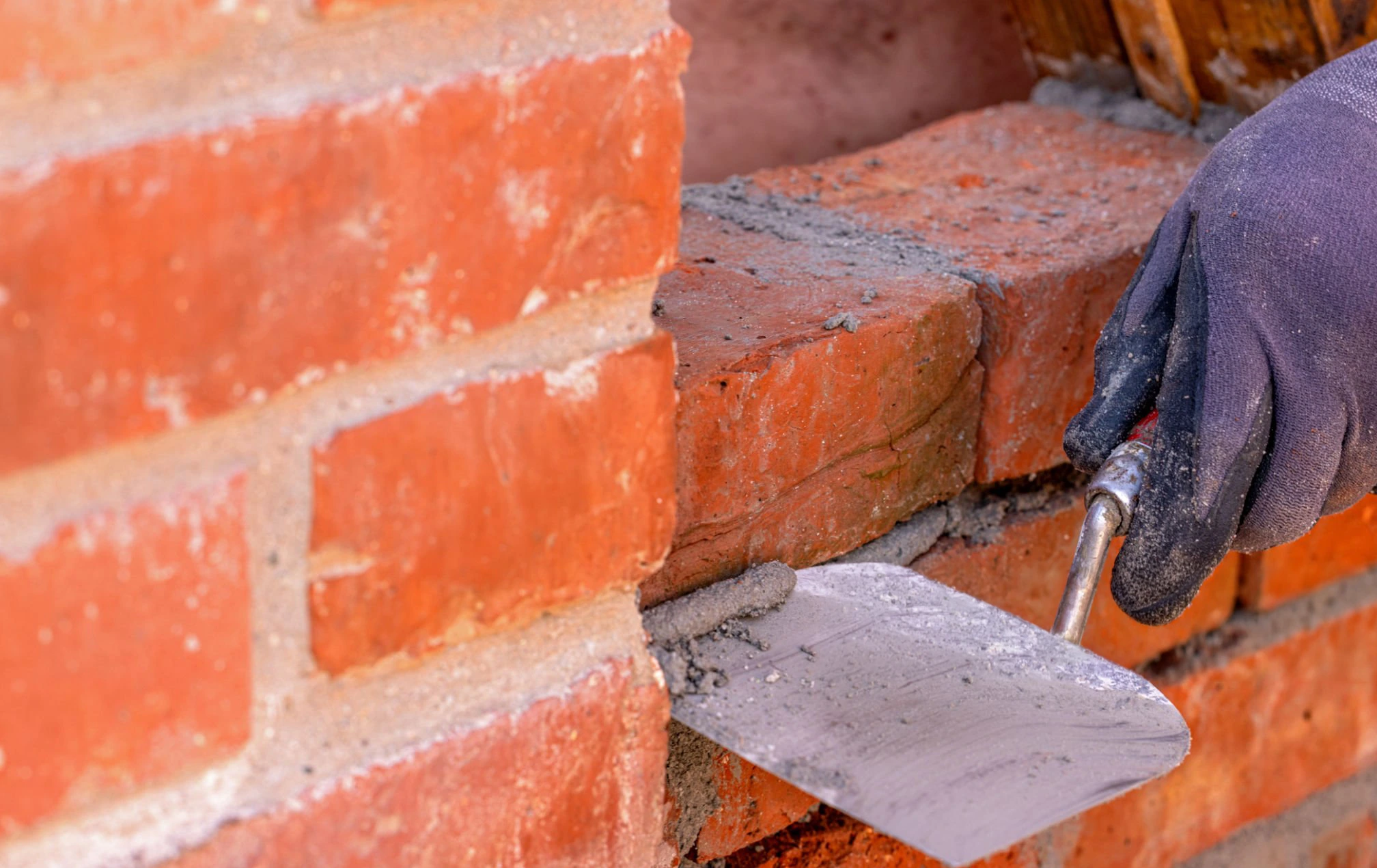 Mortar joint repair example