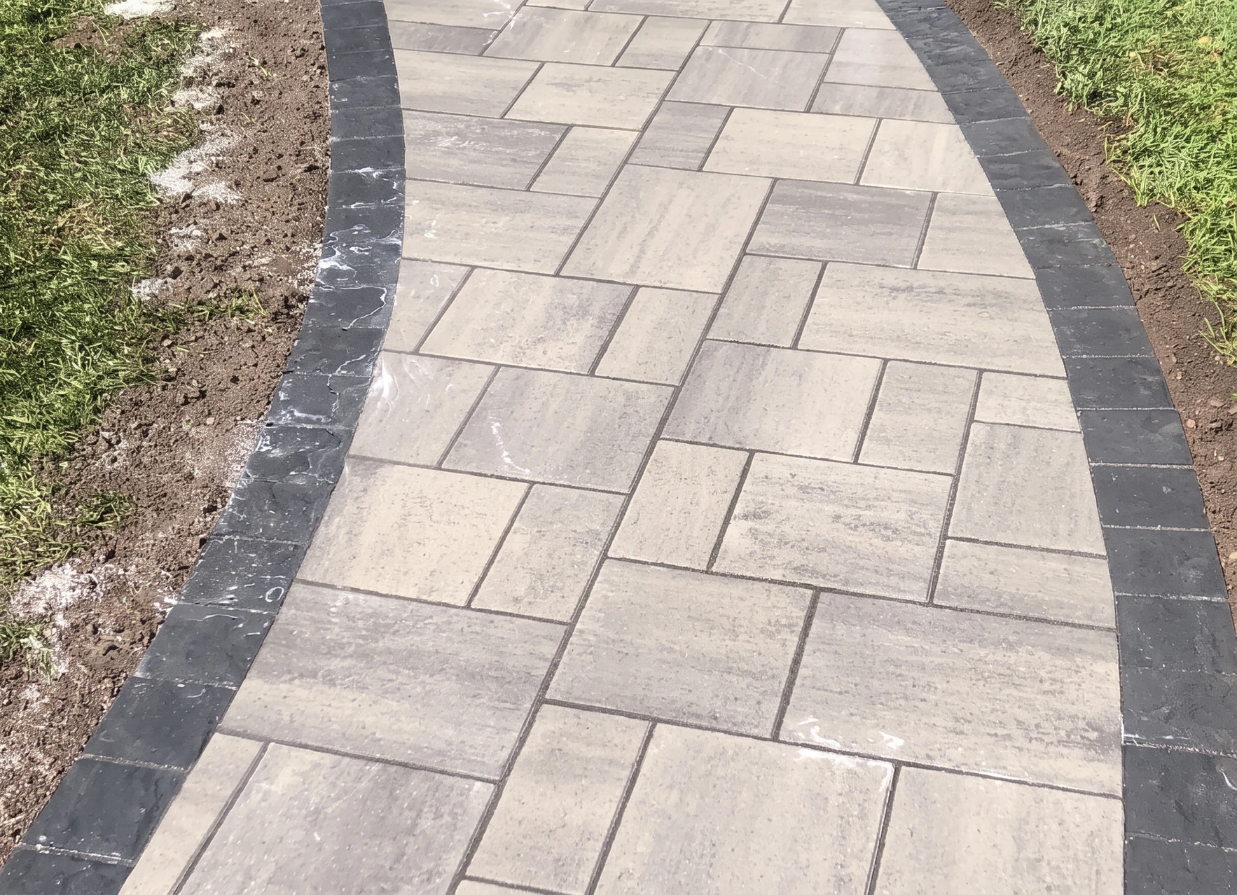 Masonry walkway and pedestrian route
