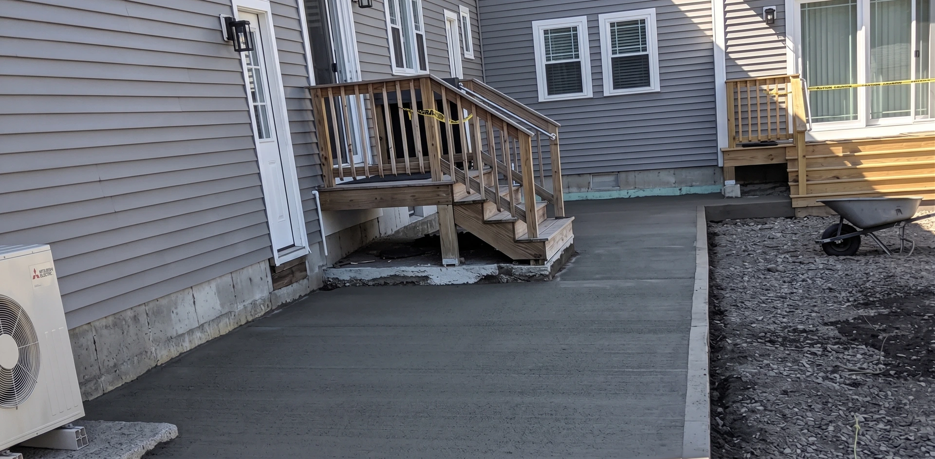Masonry walkway improvement for a residential property